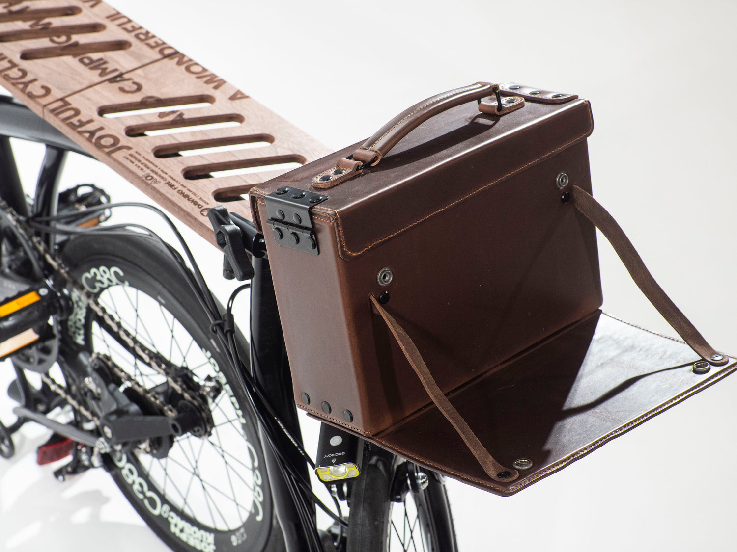 Brompton Front Leather Bag – Brown